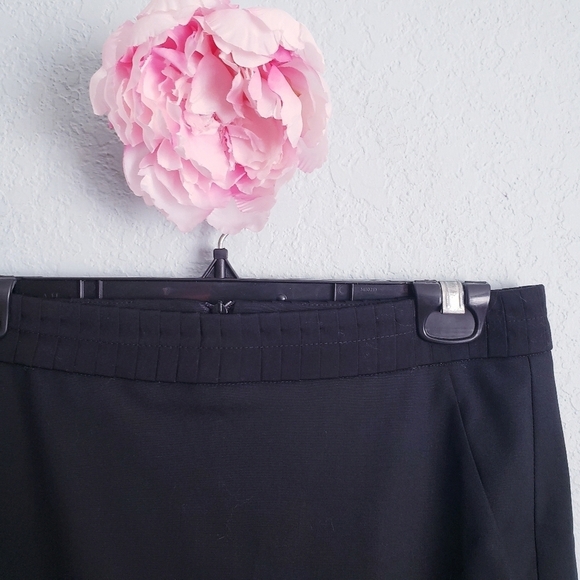 Piazza Sempione Italian Wool Blend Black Skirt - Picture 2 of 6